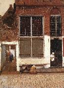 VERMEER VAN DELFT, Jan, The Little Street (detail)  et